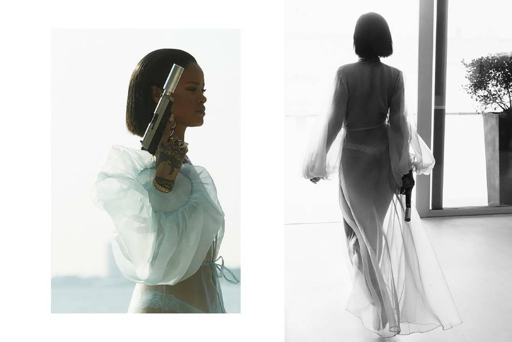 Rihanna Bikini Sheer Robe Nip Slip Photos Leaked - #9