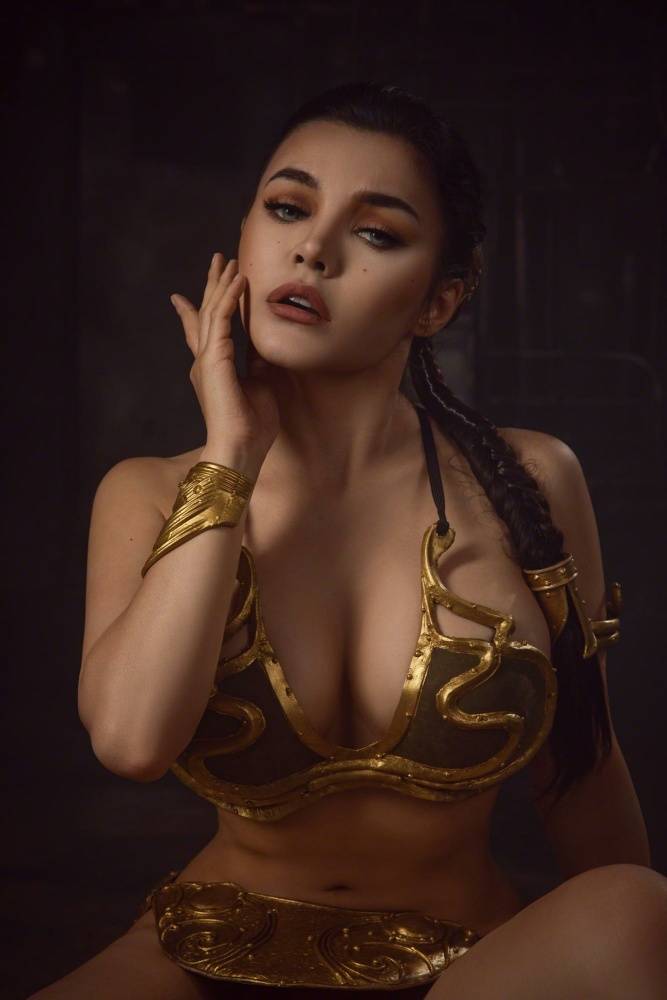 Kalinka Fox Princess Leia Slave Cosplay Set Leaked - #6