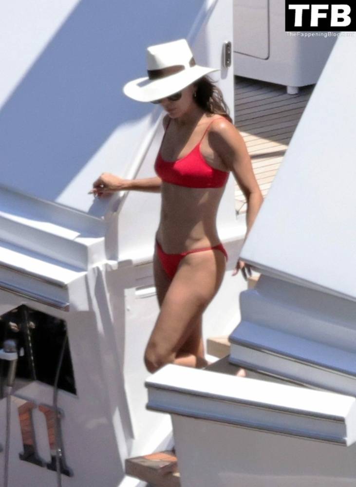 Eva Longoria Showcases Her Stunning Figure and Ass Crack in a Red Bikini on Holiday in Capri - #7