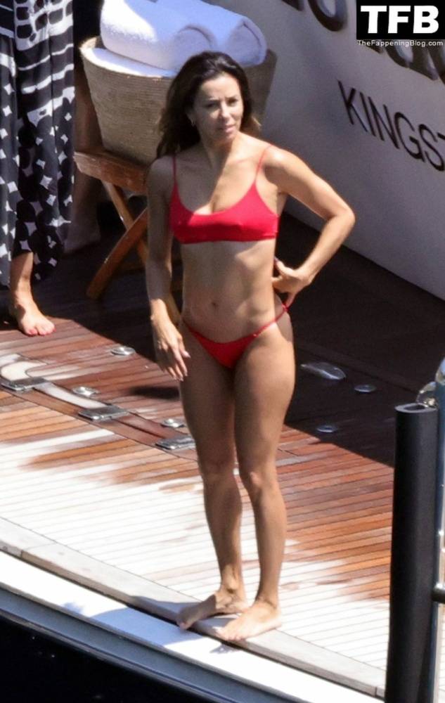 Eva Longoria Showcases Her Stunning Figure and Ass Crack in a Red Bikini on Holiday in Capri - #16