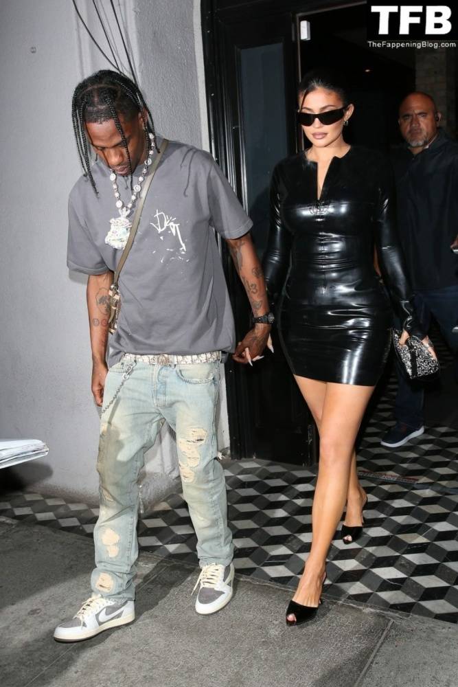 Kylie Jenner & Travis Scott Dine Out with James Harden at Celeb Hotspot Crag 19s in WeHo - #9
