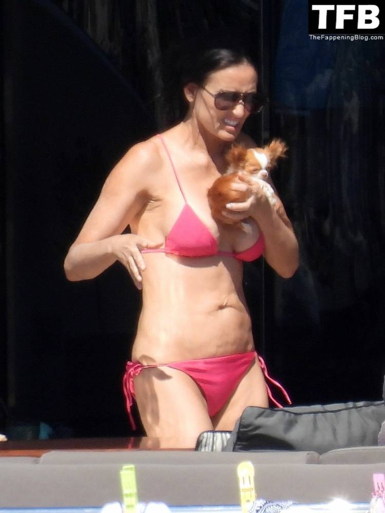 Demi Moore Looks Sensational at 59 in a Red Bikini on Vacation in Greece - #19