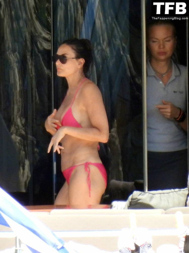 Demi Moore Looks Sensational at 59 in a Red Bikini on Vacation in Greece - #12