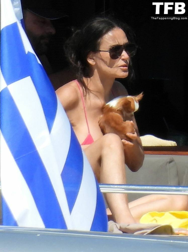 Demi Moore Looks Sensational at 59 in a Red Bikini on Vacation in Greece - #10