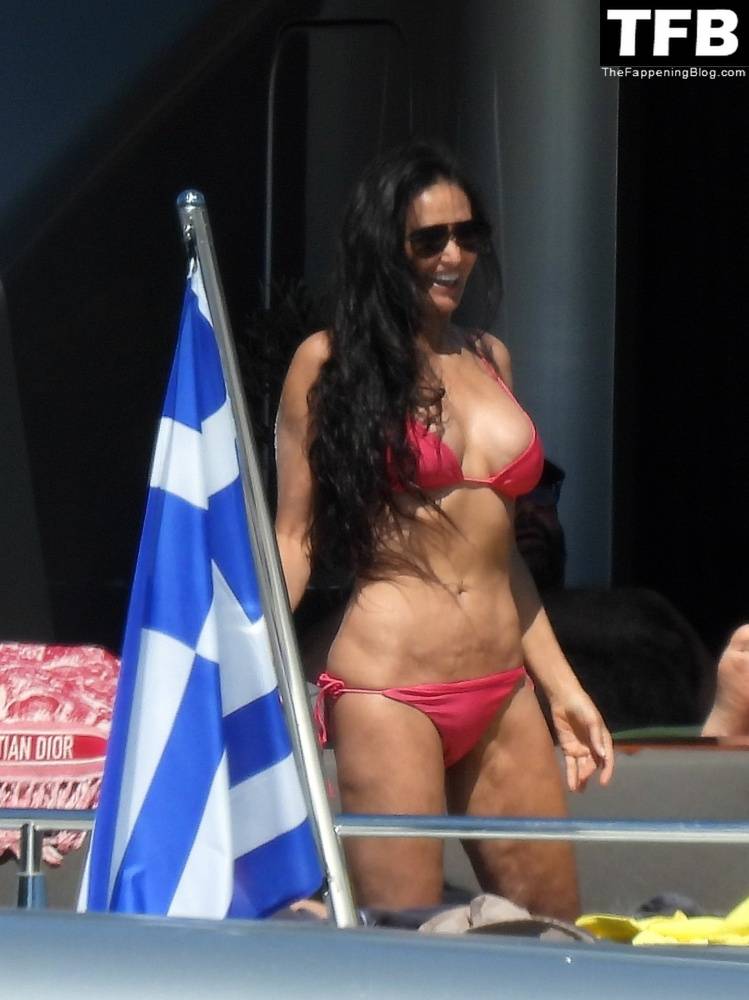 Demi Moore Looks Sensational at 59 in a Red Bikini on Vacation in Greece - #28