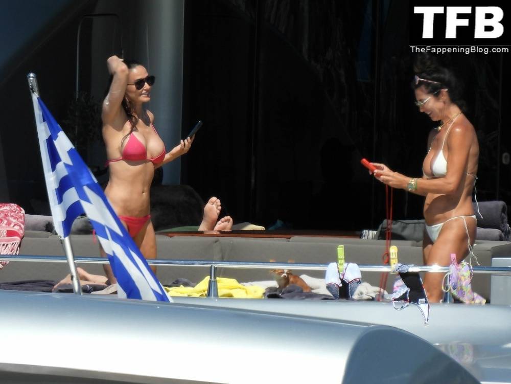 Demi Moore Looks Sensational at 59 in a Red Bikini on Vacation in Greece - #14