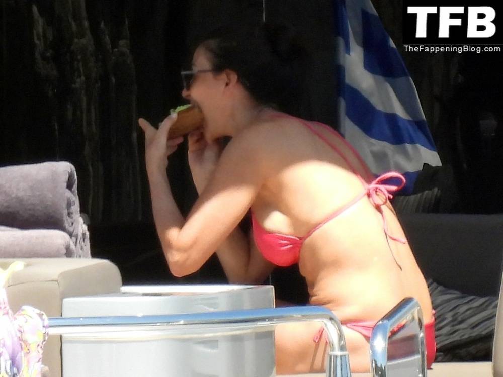 Demi Moore Looks Sensational at 59 in a Red Bikini on Vacation in Greece - #33