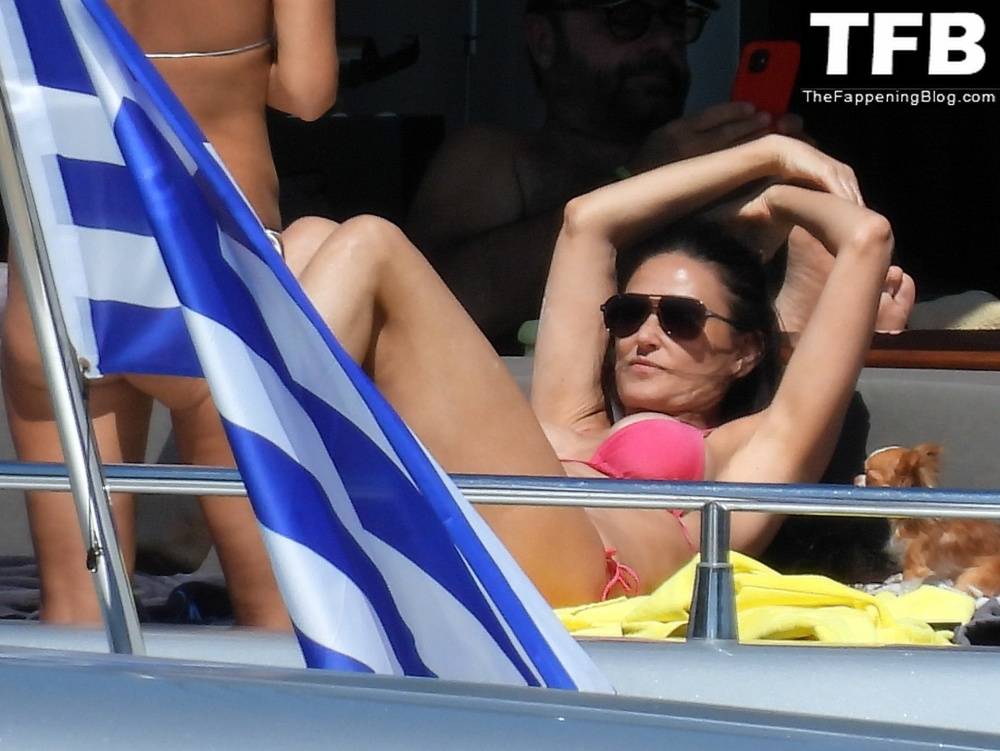 Demi Moore Looks Sensational at 59 in a Red Bikini on Vacation in Greece - #9