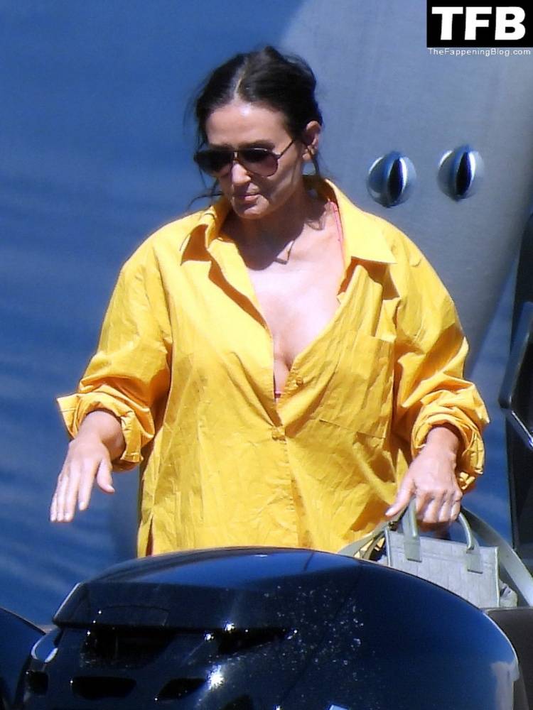 Demi Moore Looks Sensational at 59 in a Red Bikini on Vacation in Greece - #48