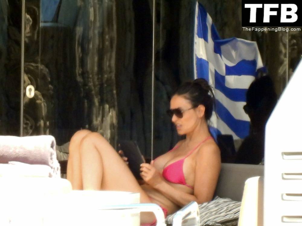 Demi Moore Looks Sensational at 59 in a Red Bikini on Vacation in Greece - #27