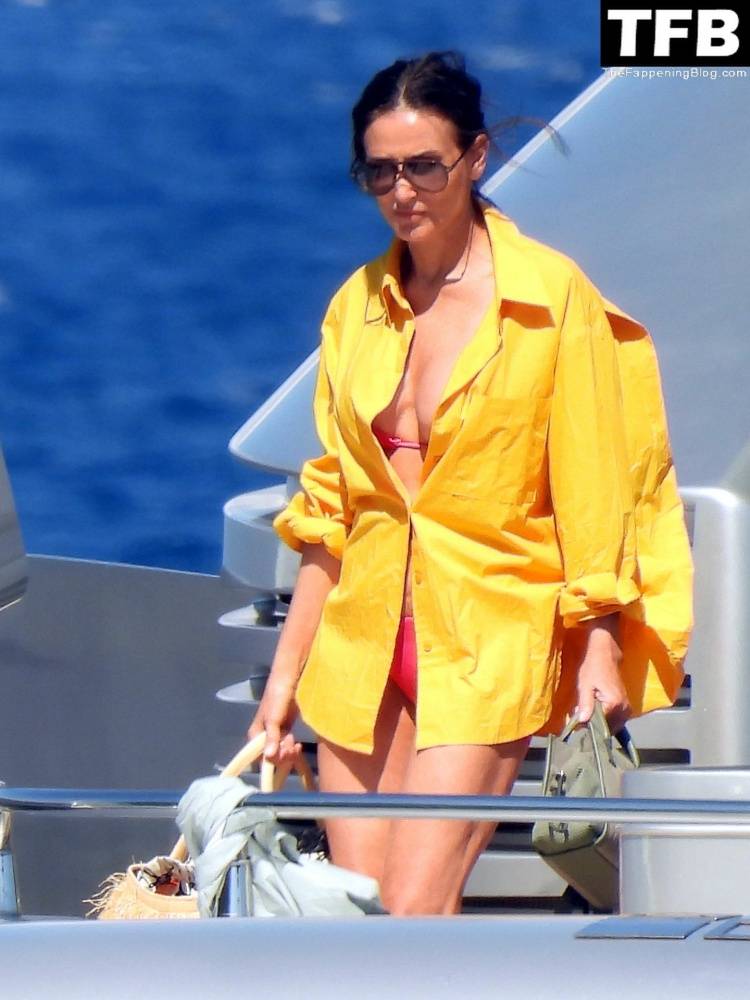Demi Moore Looks Sensational at 59 in a Red Bikini on Vacation in Greece - #43