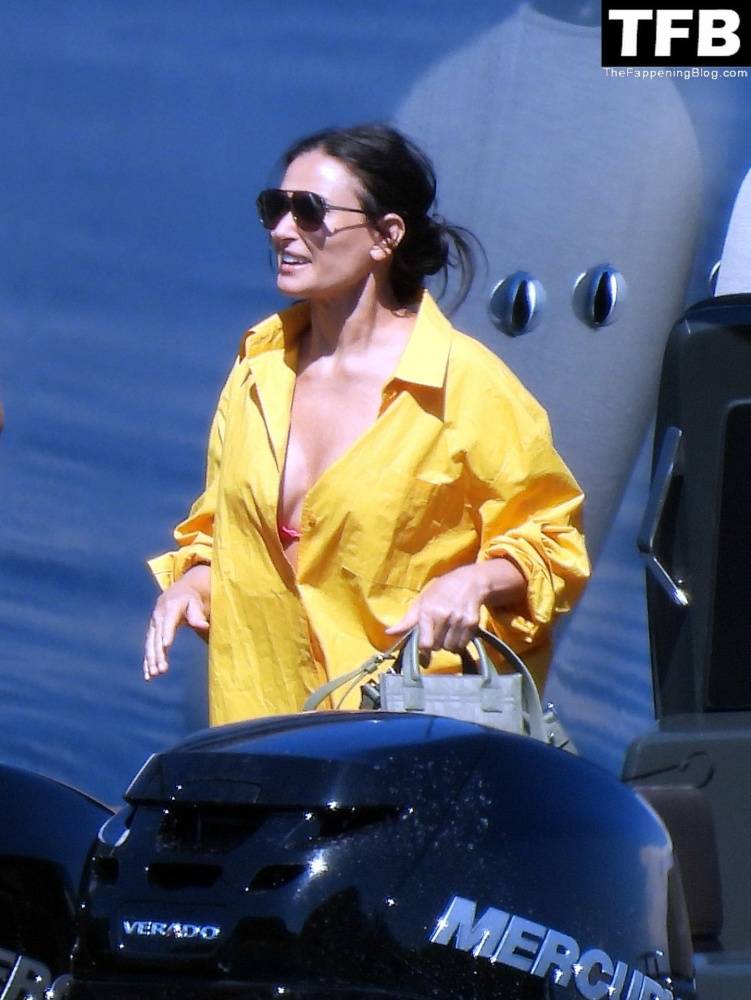 Demi Moore Looks Sensational at 59 in a Red Bikini on Vacation in Greece - #54