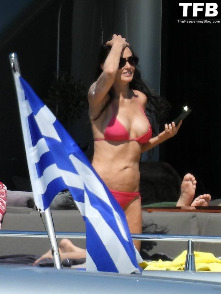 Demi Moore Looks Sensational at 59 in a Red Bikini on Vacation in Greece - #18