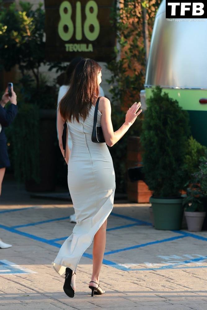 Kendall Jenner Arrives at Her 818 Tequila Event in a Radiant White Dress - #7