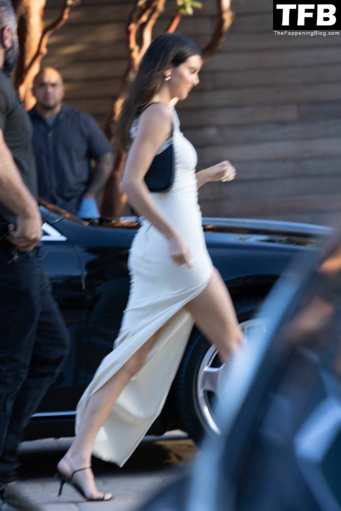 Kendall Jenner Arrives at Her 818 Tequila Event in a Radiant White Dress - #19