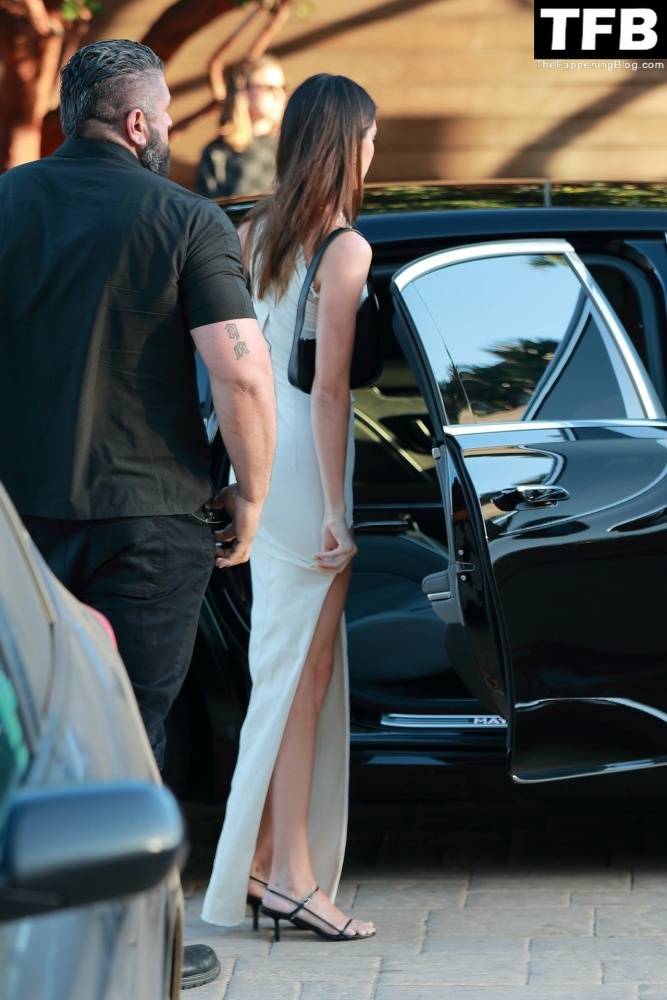 Kendall Jenner Arrives at Her 818 Tequila Event in a Radiant White Dress - #3