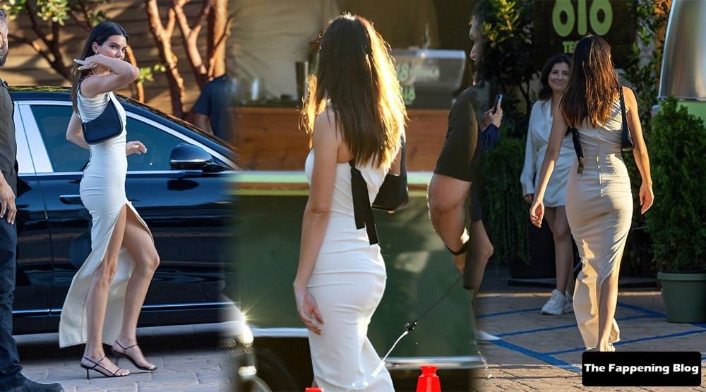 Kendall Jenner Arrives at Her 818 Tequila Event in a Radiant White Dress - #30