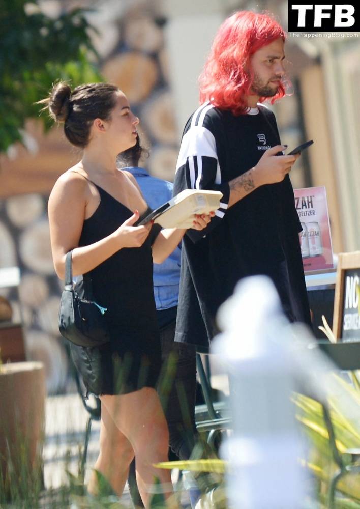 Addison Rae Indulges in Some Refreshing Watermelon While Out in a Tight Skirt with Her Boyfriend - #26