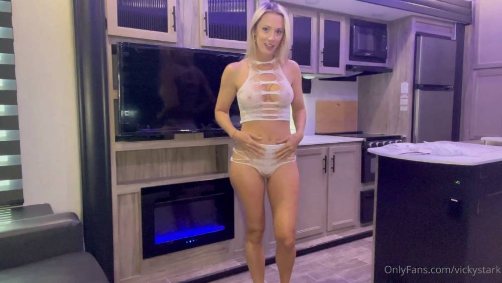 Vicky Stark All White Lingerie Try On Onlyfans Video Leaked - #13