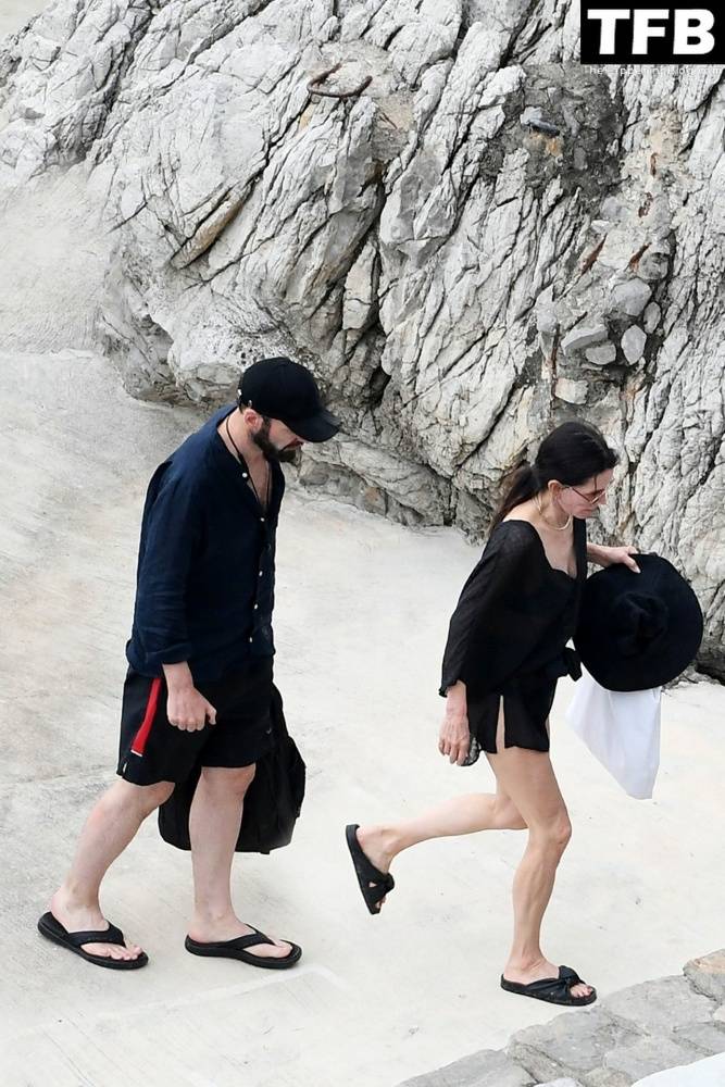 Courteney Cox Enjoys the Summer Holiday with Johnny McDaid in Positano - #61