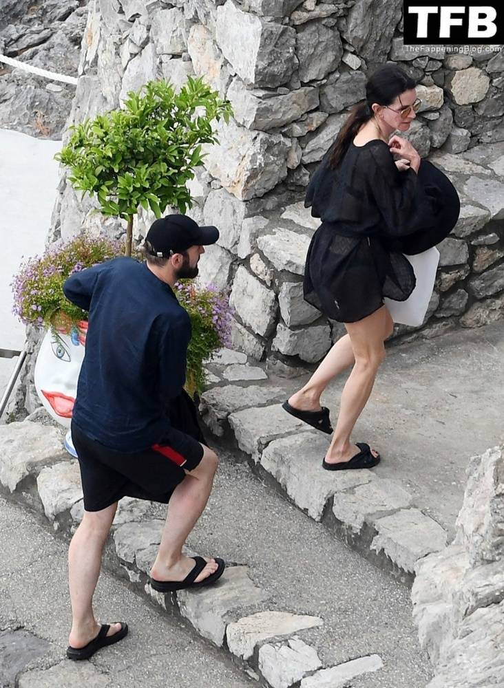 Courteney Cox Enjoys the Summer Holiday with Johnny McDaid in Positano - #48