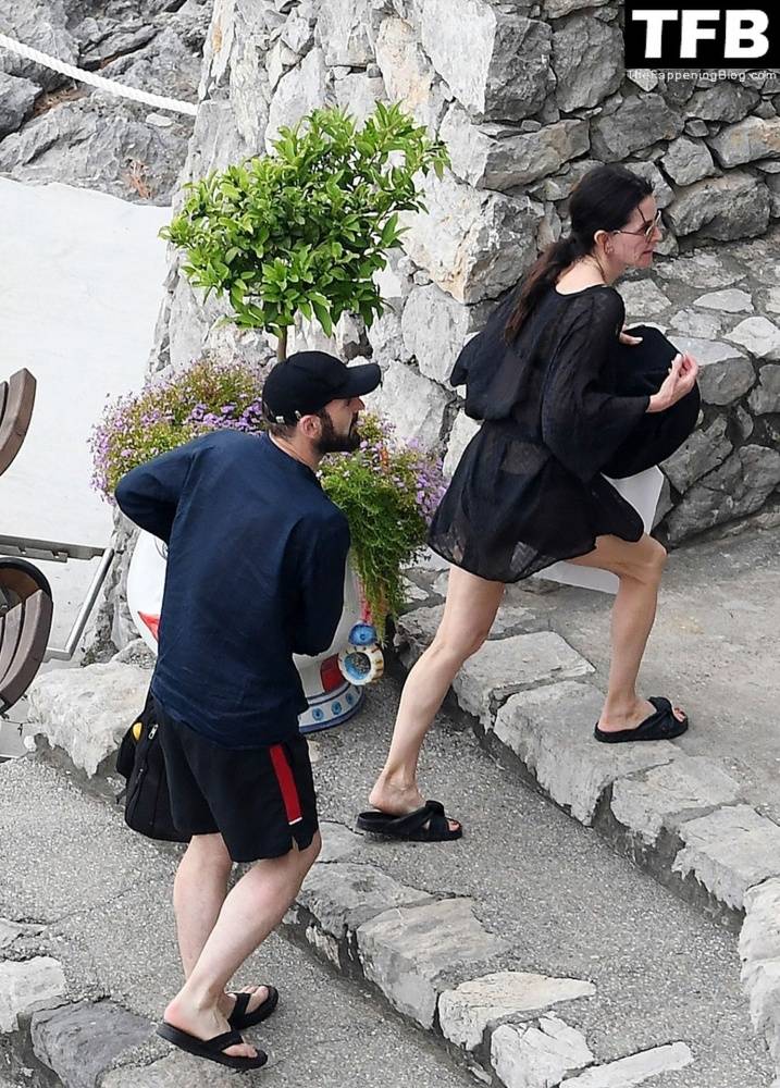 Courteney Cox Enjoys the Summer Holiday with Johnny McDaid in Positano - #24