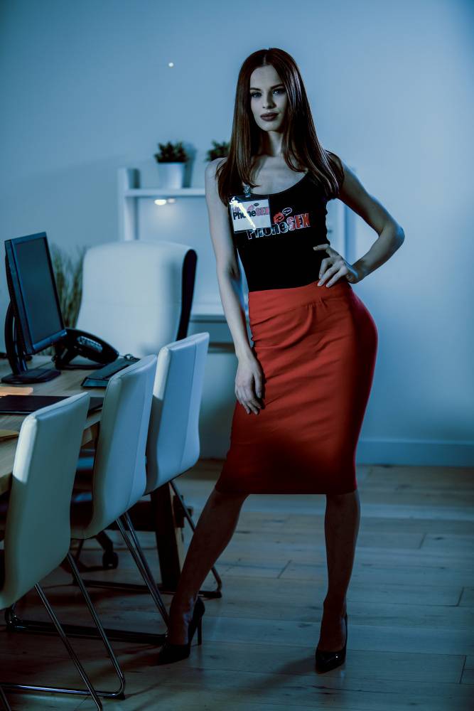 Skinny Brunette With Long Legs Gets Screwed In The Office photos (Xander Corvus, Jillian Janson) - #1