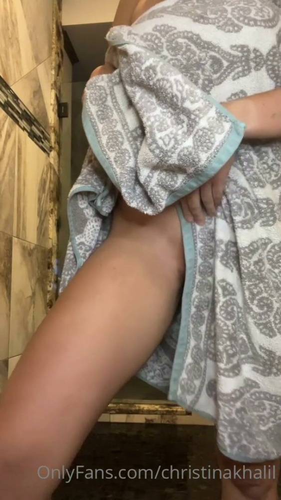 Christina Khalil Anal Dildo Shower September Onlyfans Livestream Leaked - #4