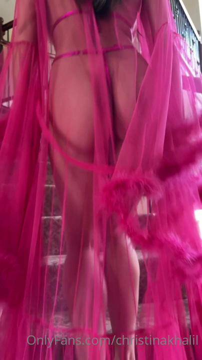 Christina Khalil Pink Micro Bikini PPV Onlyfans Video Leaked - #6