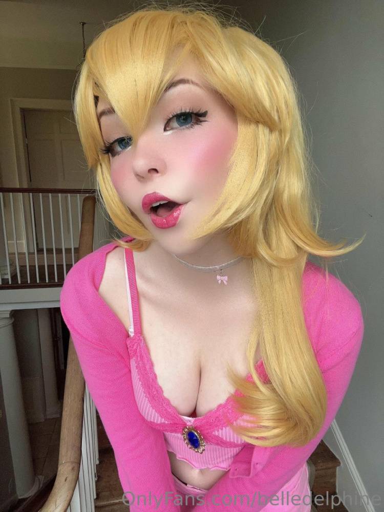 Belle Delphine Nude Princess Peach Cosplay Onlyfans Set Leaked - #25