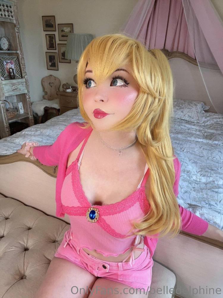 Belle Delphine Nude Princess Peach Cosplay Onlyfans Set Leaked - #35