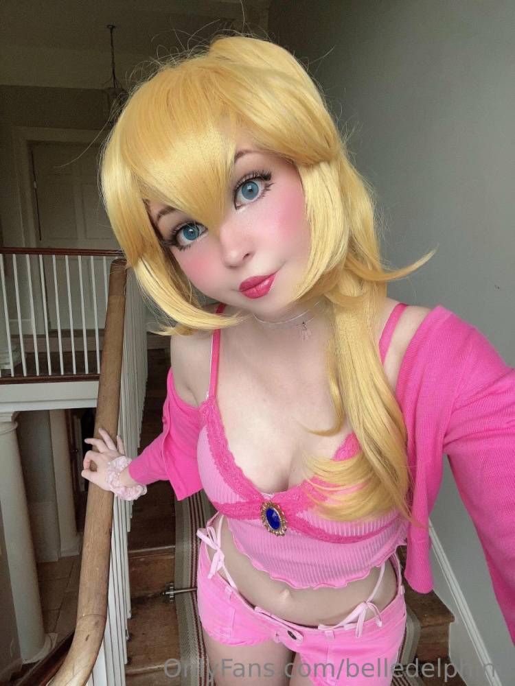 Belle Delphine Nude Princess Peach Cosplay Onlyfans Set Leaked - #60