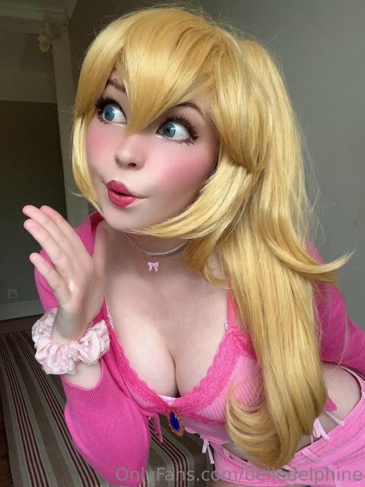 Belle Delphine Nude Princess Peach Cosplay Onlyfans Set Leaked - #58