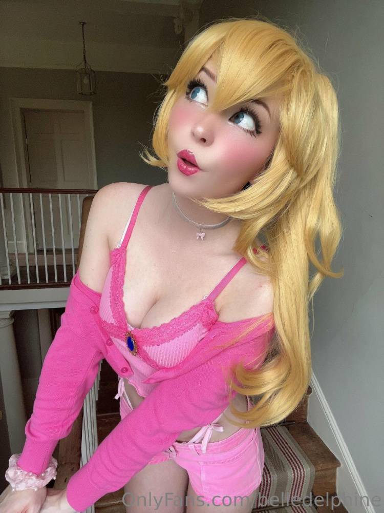 Belle Delphine Nude Princess Peach Cosplay Onlyfans Set Leaked - #39