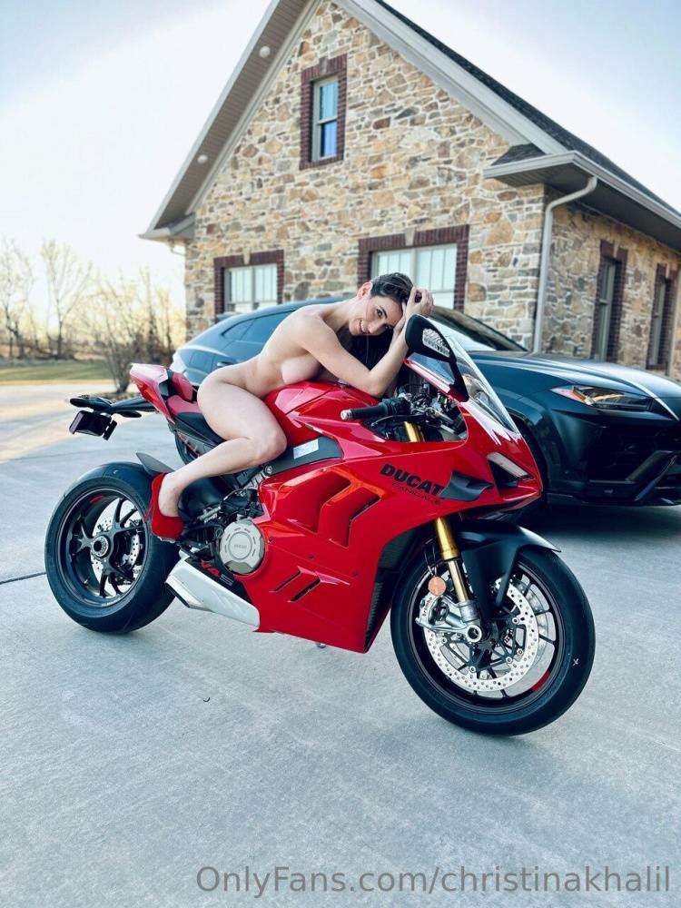 Christina Khalil Nude Heels Sports Bike Onlyfans Set Leaked - #4