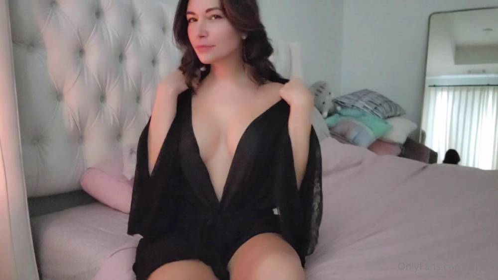 Alinity Nude Pussy Night Gown Bed Strip Onlyfans Video Leaked - #3