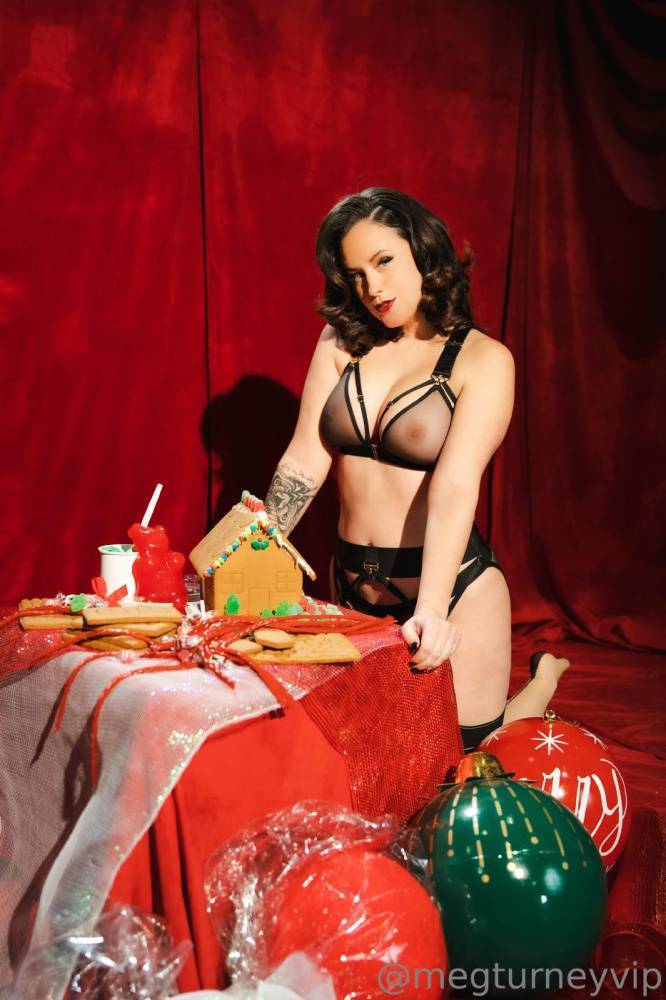 Meg Turney Nude Christmas Lingerie Strip Onlyfans Set Leaked - #6