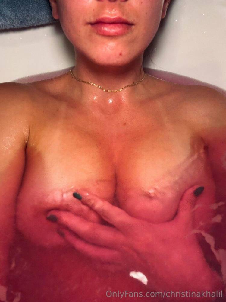Christina Khalil Nude Bath Nipple Tease Onlyfans Set Leaked - #11