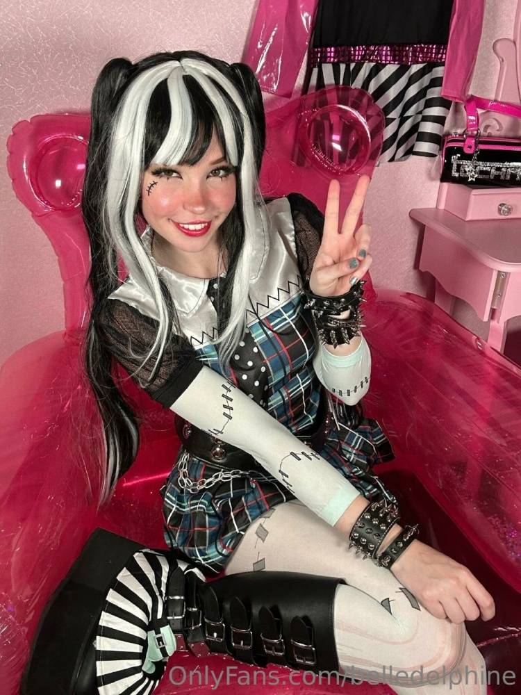 Belle Delphine Nude Frankie Stein Cosplay Onlyfans Set Leaked - #19