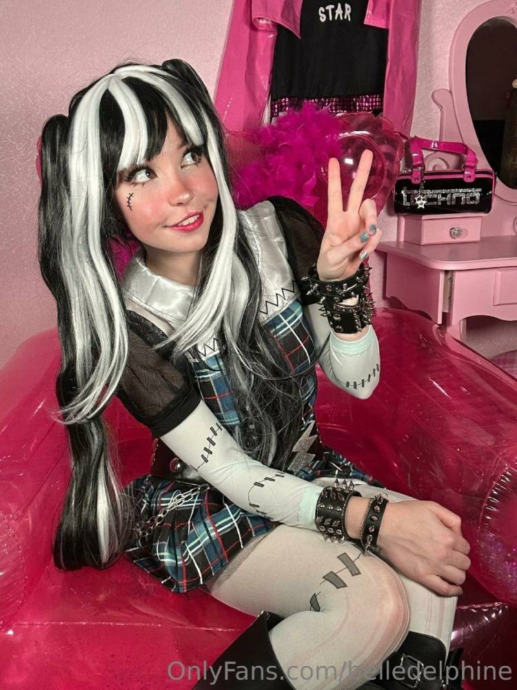 Belle Delphine Nude Frankie Stein Cosplay Onlyfans Set Leaked - #13