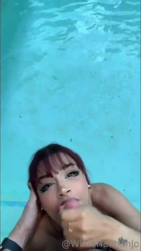 Hannah Jo Nude POV Pool Blowjob OnlyFans Video Leaked - #2