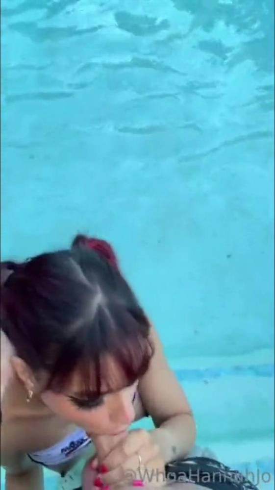 Hannah Jo Nude POV Pool Blowjob OnlyFans Video Leaked - #6