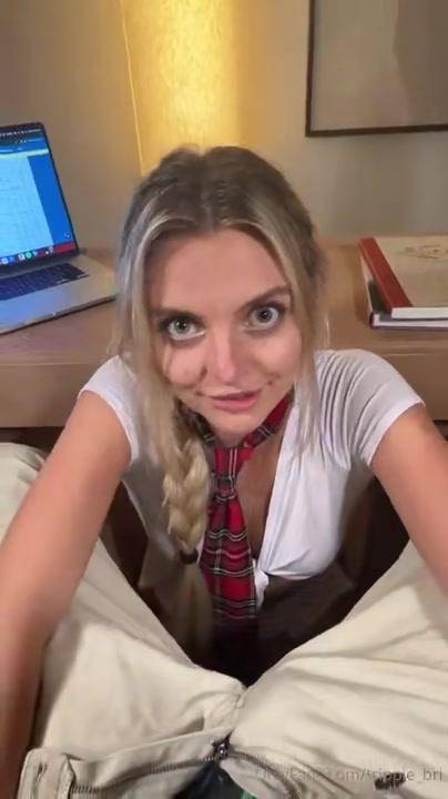 Trippie Bri Nude School Girl Role Play OnlyFans Video Leaked - #11