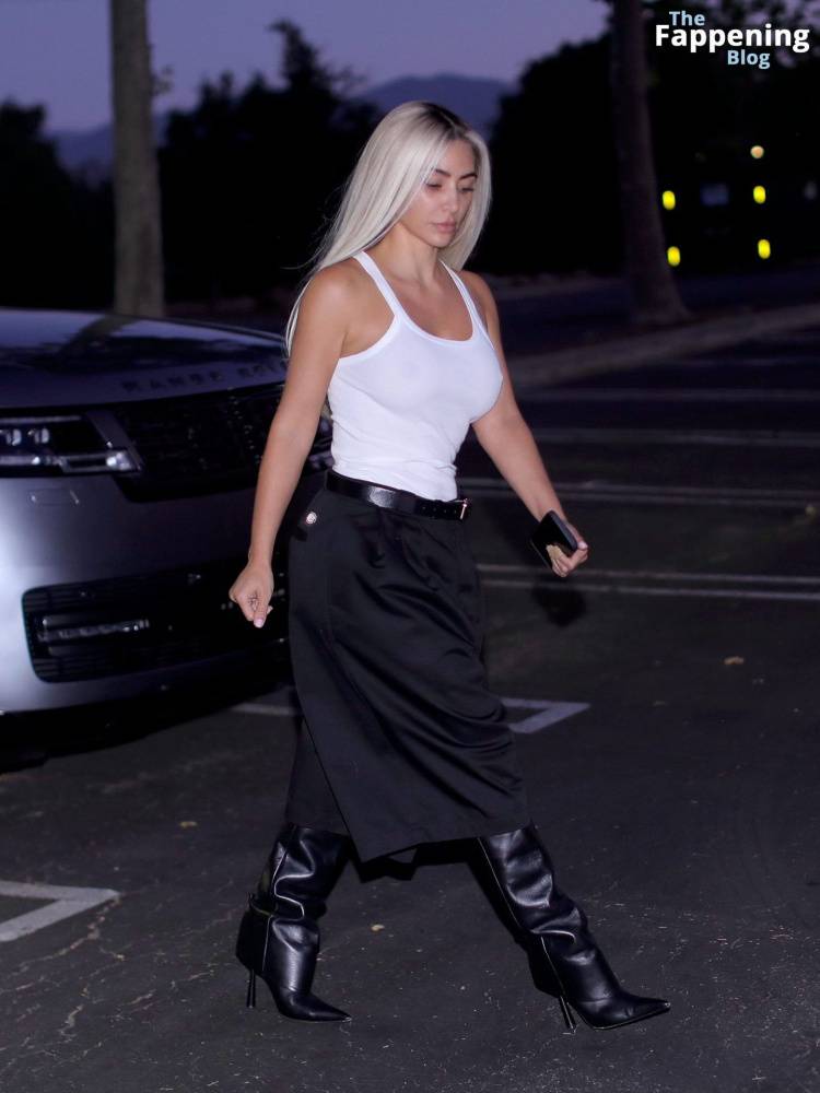 Kim Kardashian Wears Fashionable Pants and Chic Look as She Attends Late Meeting in LA (21 Photos) - #17