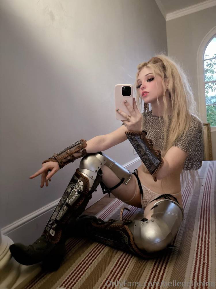 Belle Delphine Sexy Chainmail Costume Onlyfans Set Leaked - #16