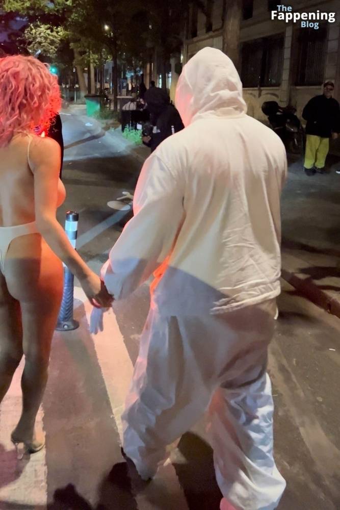 Bianca Censori Flashes Her Nude Boobs in Paris (57 Photos) - #21
