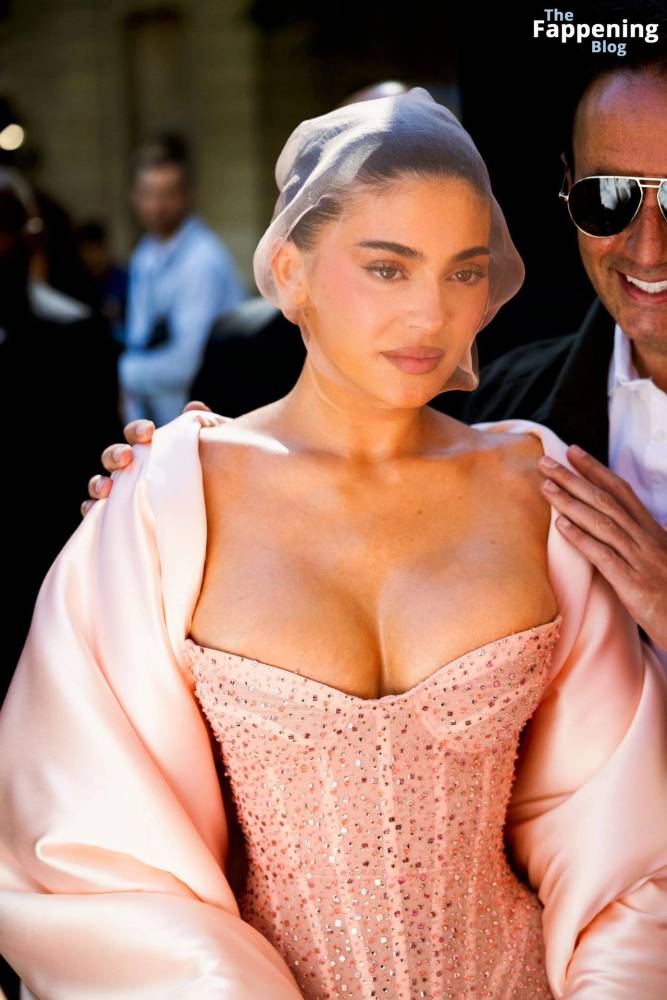 Kylie Jenner Displays Her Sexy Boobs at the Schiaparelli Fashion Show in Paris (25 Photos) - #14