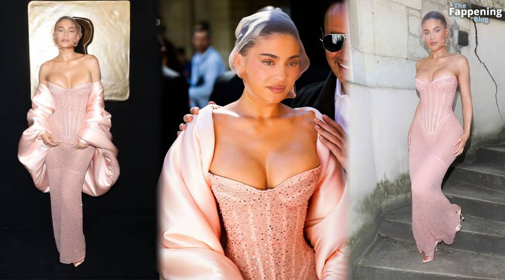 Kylie Jenner Displays Her Sexy Boobs at the Schiaparelli Fashion Show in Paris (25 Photos) - #24