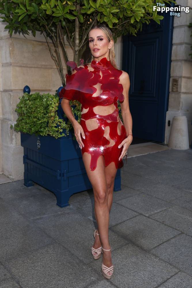 Águeda López Stuns in a Red Dress in Paris (16 Photos) - #5