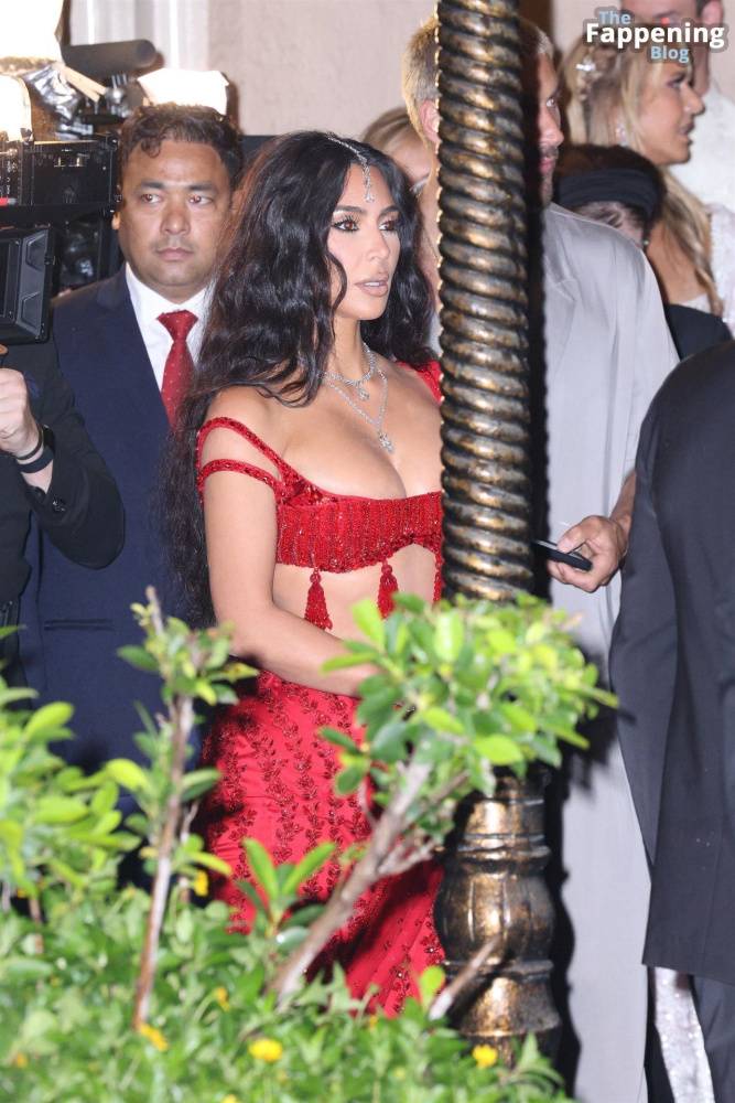 Kim Kardashian Stuns in Red for Anant Ambani’s Wedding (40 Photos) - #16